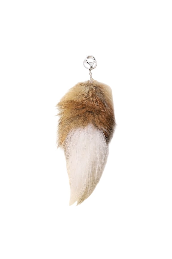 3D Cute Tail Keychain Pendant Women Key Ring Holder Pompoms Key Chains Fashionable Hairy Tail Running compatible with Mace Car Key Lanyard Thin Key Ring Key Ring Key Fob Bracelet for Women Personal