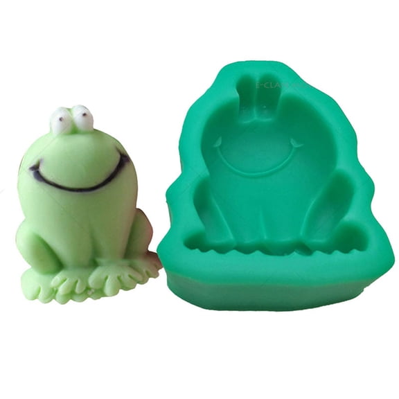 3D Cute for Frog Shaped Silicone Mold Cake Decor Fondant Mold Baking Tool for Making Candy, Handmade Soap