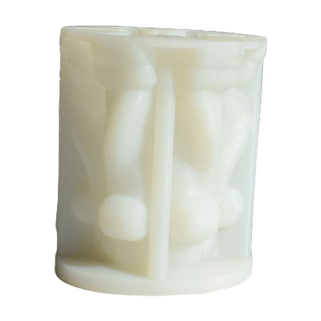 3D Cylinder Scented Candle Mold Silicone Mold for Candle Making Resin Gypsum