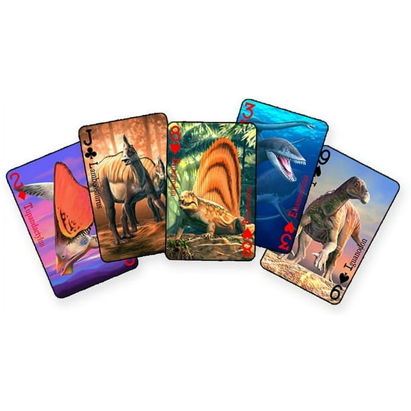 3D DINOSAUR Playing Cards - by Artgame