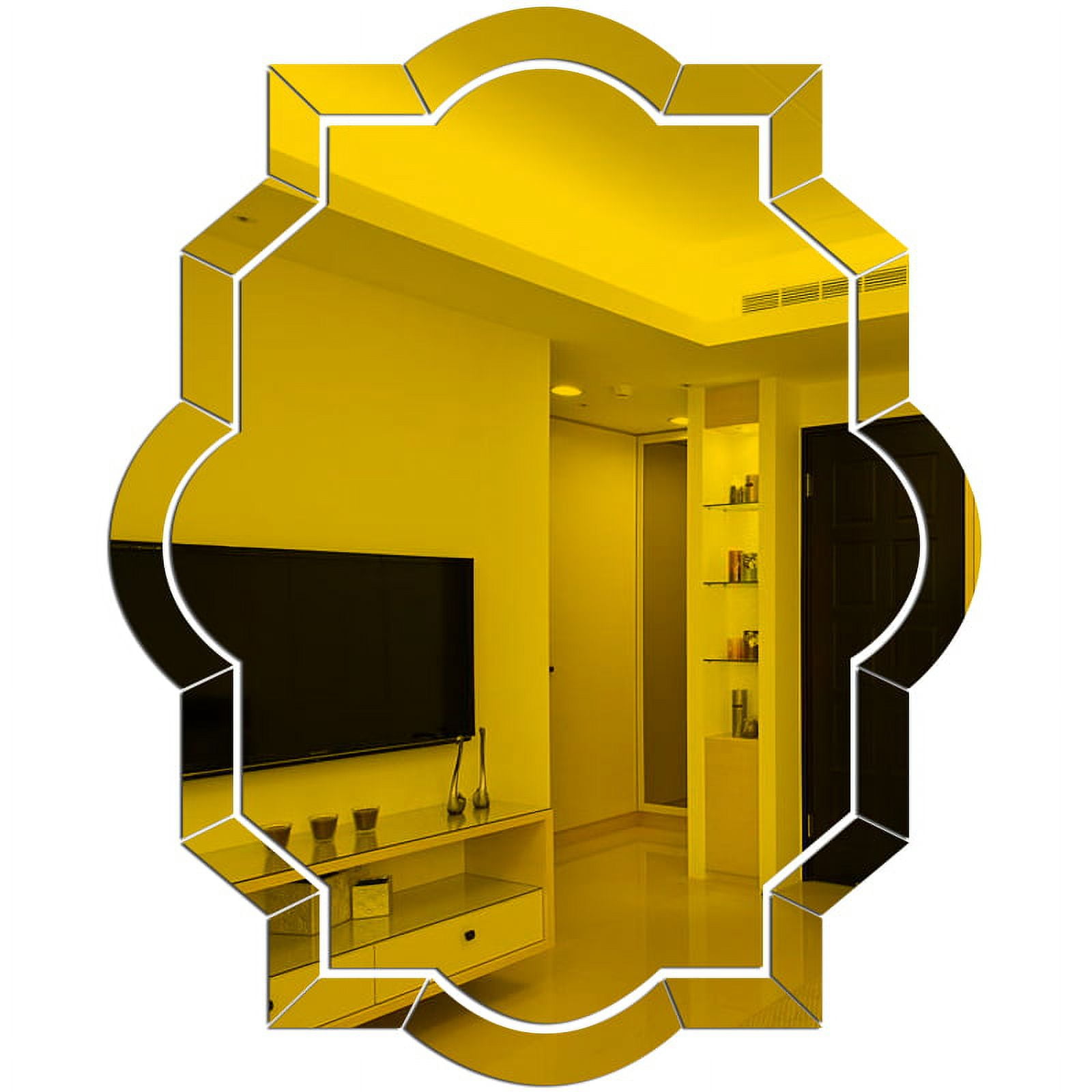 3D DIY Acrylic Removable Mirror Tile Acrylic Mirror Sheets Mirror Decal Home for Home Living