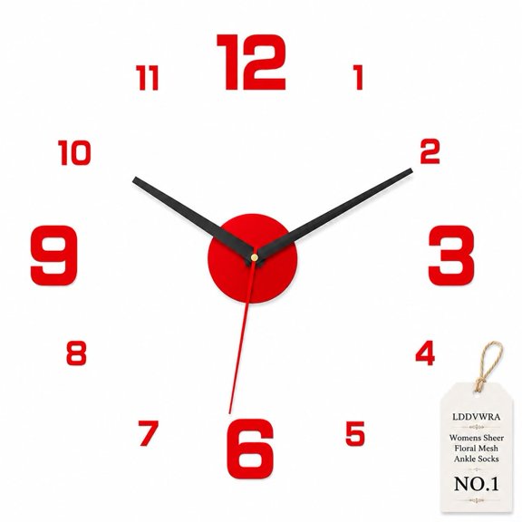 3D DIY Luminous Acrylic Wall Clock Set Frameless Glow In Dark Silent Modern Large Decorative Mirror Sticker Kit Adjustable Size Battery Operated Living Room Home Office Decor