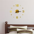 3D DIY Roman Numbers Acrylic Mirror Wall Sticker Clock Home Decor Mural