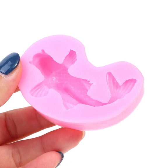 3D DIY Silicone Fish Shape Cake Mould Carp Fondant Mold Chocolate Soap Mold