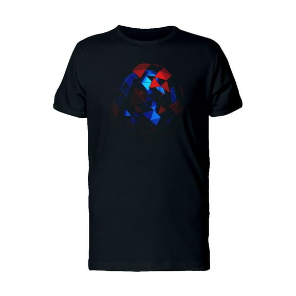 3D Dark Colors Sphere Art T-Shirt Men -Image by Shutterstock, Male XX-Large