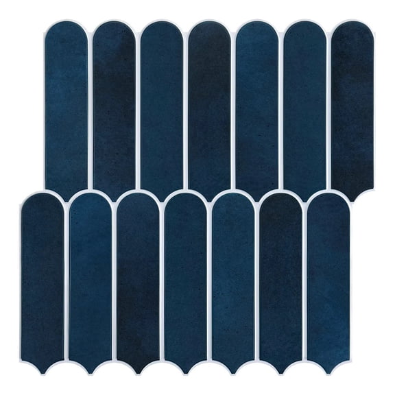 3D Decorative Tile Stickers, 3D Fish Scale Textures, Matte 30cm x 30cm, Water and Mold Resistant, for Kitchen Bathroom W