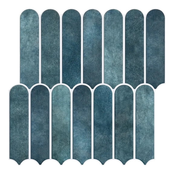 3D Decorative Tile Stickers, 3D Fish Scale Textures, Matte, 30cm x 30cm, Water and Mold Resistant, for Kitchen Bathroom Walls