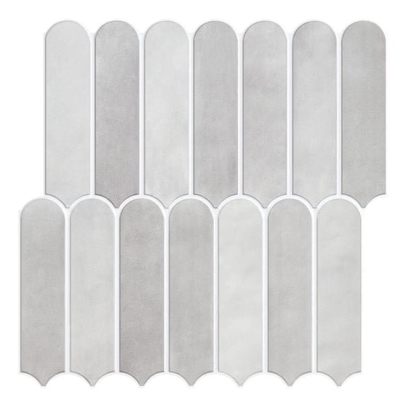 3D Decorative Tile Stickers, 3D Fish Scale Textures, Matte, 30cm x 30cm, Water and Mold Resistant, for Kitchen Bathroom Walls