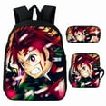 thumbnail image 1 of 3D Demon Slayer Backpack Cartoon Backpack Three-Piece Printing, 1 of 10