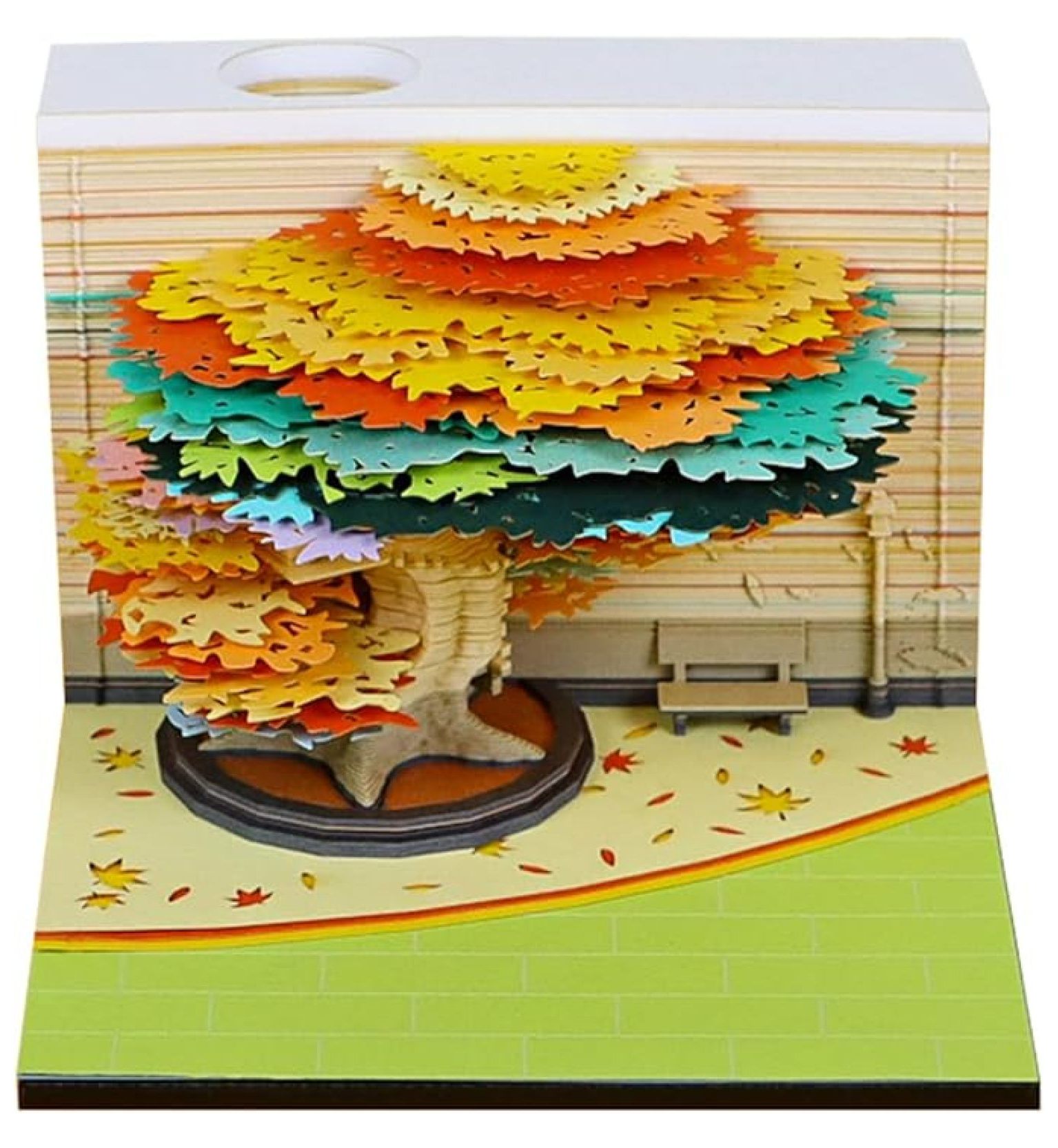 Calendrier 3D 2026 « Tree House » - Bloc-notes à Pages Arrachables & Décoration Papier Sculpté