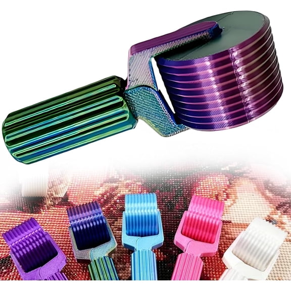 3D Diamond Painting Roller Tool, 2026 New Diamond Art Roller with Easy-Grip Handle for Rhinestone Embroidery and DIY Crafts
