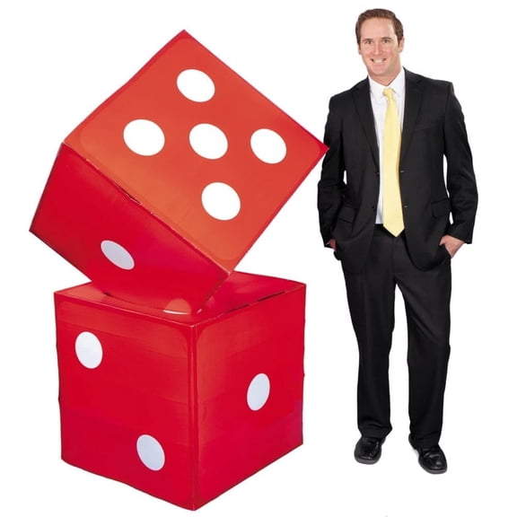 3D Dice Set Cardboard Stand-Ups