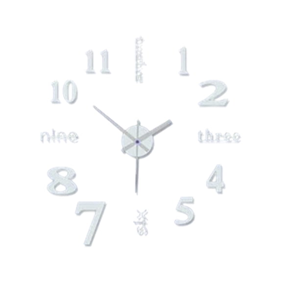 3D Dimensional Clock, DIY 3D Wall Clock, Living Room Office Decorations (16)