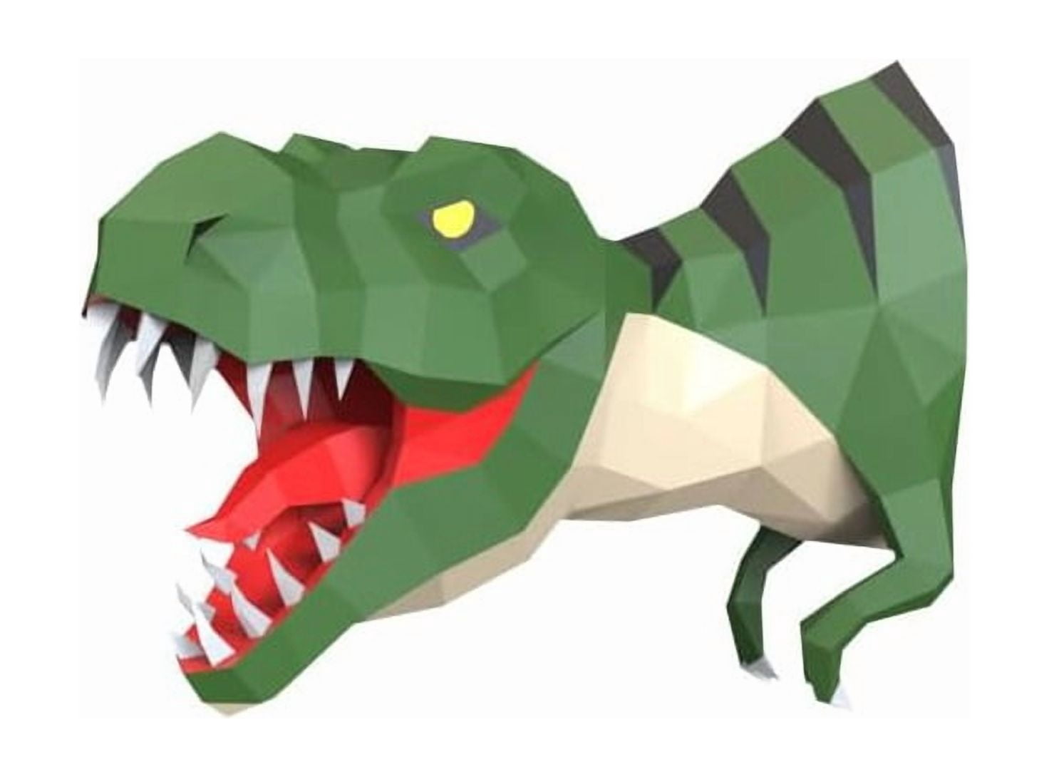 3D Dinosaur Origami DIY Craft - Halloween Party Wall Decor,Origami DIY Craft Kit for Living Room Festive Holiday Handmade Ornament