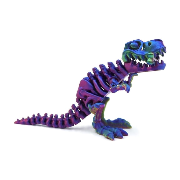 3D Dinosaur Skeleton Tyrannosaurus Rex Figurine, 22cm Dino Egg Decor Craft Gift, Lifelike T-Rex skeleton model, 22x5x5cm, 3D printed dinosaur egg figurine for collectors