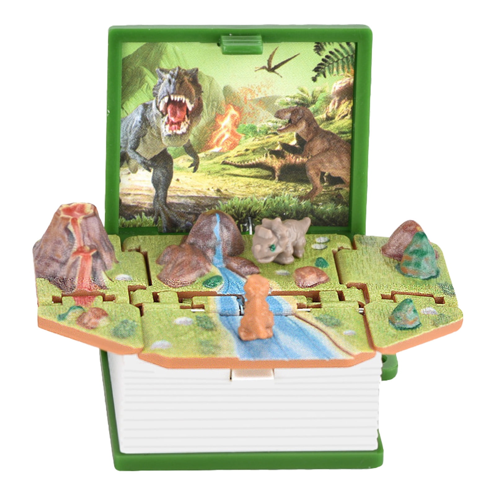 3D Dinosaur Toys For Kids Mini PopUp Keychain Mini Dinosaurs Figures Book  Small Gift For Cube Blue Green Science kits for kids 6-8 educational  science kits preschool activities - Walmart.com