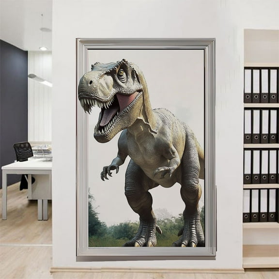 3D Dinosaur Wall Stickers Removable Vinyl Large Dino Stickers DIY Peel and Stick Dinosaur Wall Decals for Family Living Room, Background Wall Decoration, Kids Boys Room