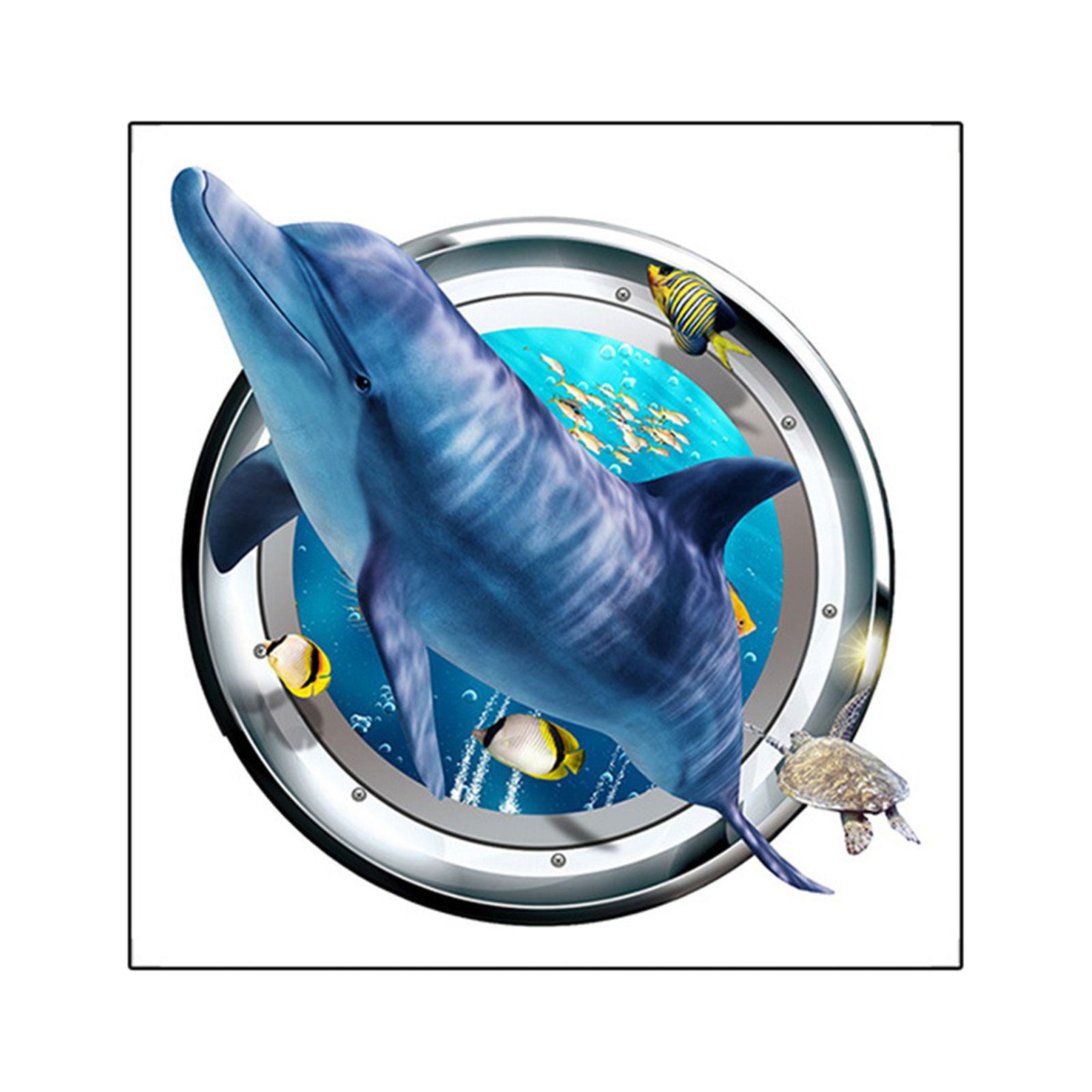 3D Diving Toilet Sticker Cartoon Toilet Decorative Sticker Bathroom Toilet Cover Self Adhesive