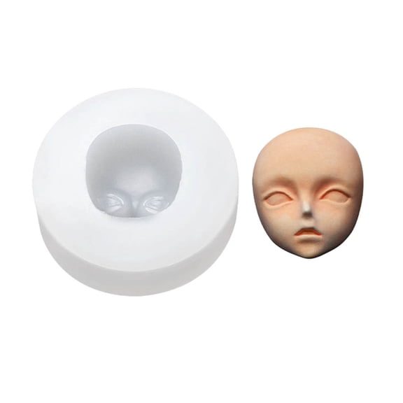 3D Dolls Head Mold Silicone Cake Mold Model Handmade Plaster Mold Fondant Chocolate Sugar Craft Mold