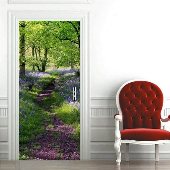 3D Door Mural Outdoor scenery Door Stickers Interior Wall Murals Art Wallpaper 77 x 200 cm