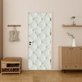 thumbnail image 1 of 3D Door Stickers White Leather Pattern Wall Stickers Self-Adhesive Bedroom Bathroom Door Stickers Wallpaper - Stick and Peel Vinyl Door Covers Decorative Mural Decals for Home Decor,, 1 of 15