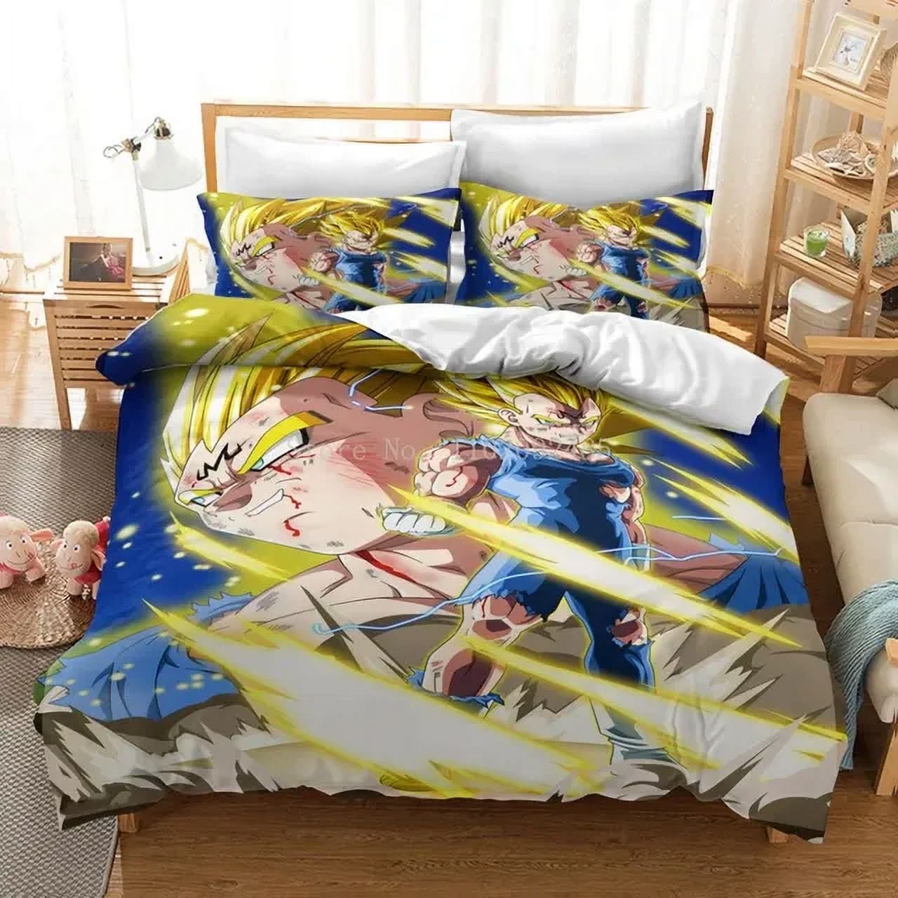 3D Dragon Ball Bedding set Boys Adult Bedroom Twin Full Queen King