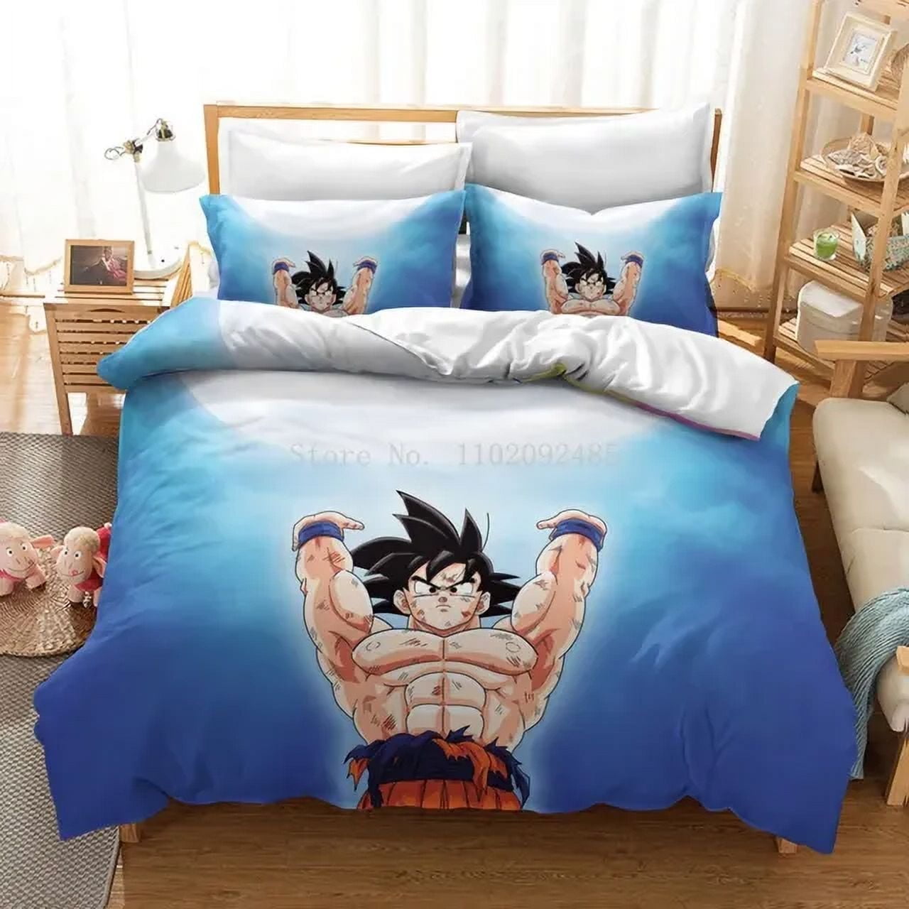3D Dragon Ball Bedding set Boys Adult Bedroom Twin Full Queen King