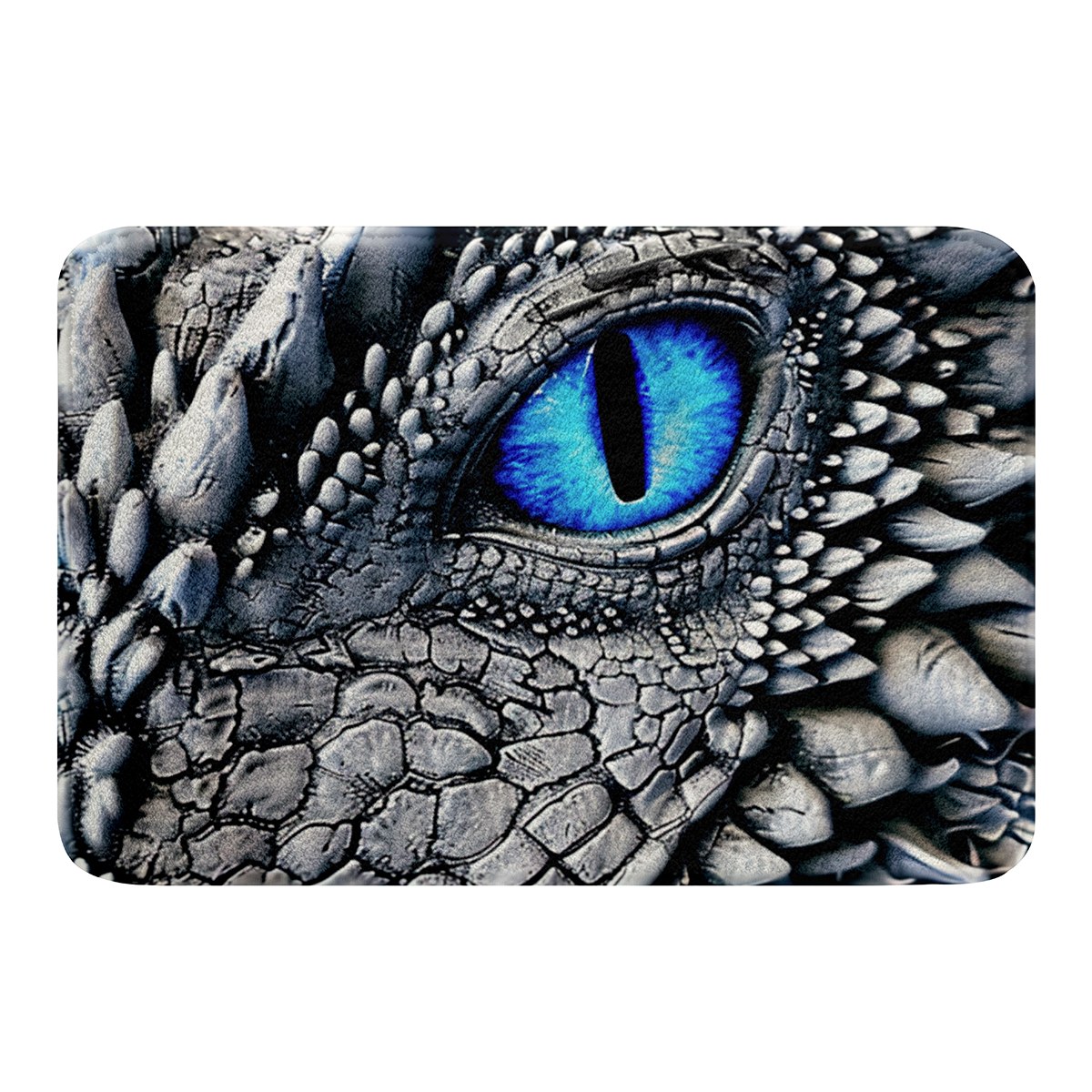 3D Dragon Eye Bathroom Rugs 20"x32",Antique Dragon Floor Mats Gothic