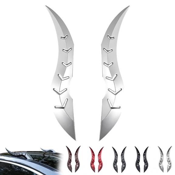 3D Dragon Horns for Car Roof Decor, Universal Devil Horns Auto Exterior Accessories, Easy No-Drill Installation