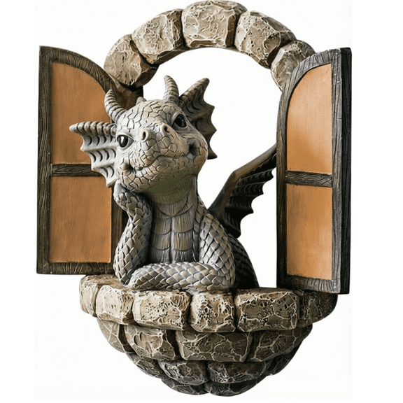 3D Dragon Wall Art Decor Hanging Dinosaurs Sculpture Wall Mounted Room Decor Home Wall Decorations for Kids Bedroom