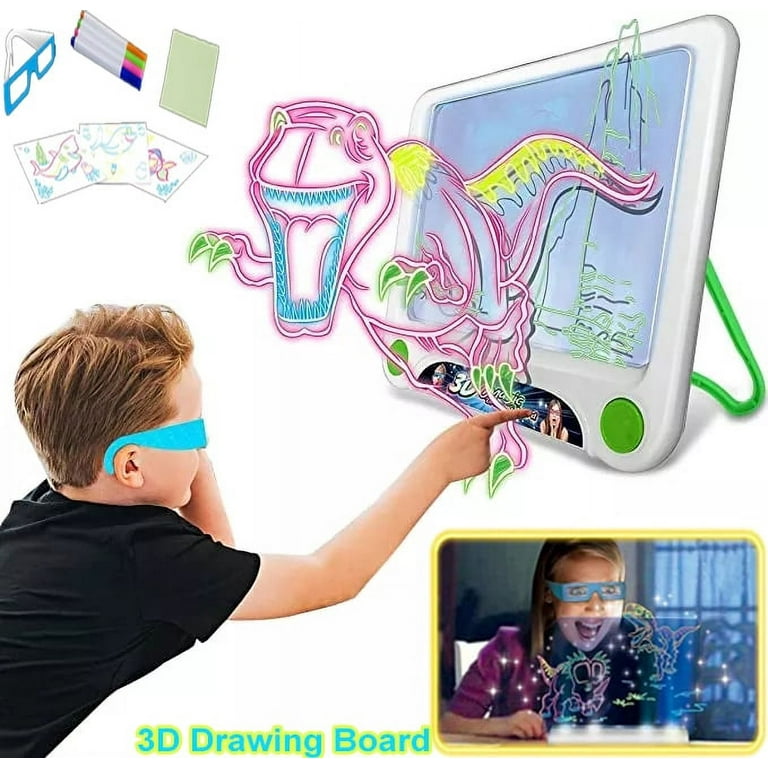 Magic LED Light Drawing Pad, 2024 New LED Light Up Drawing Board for Kids