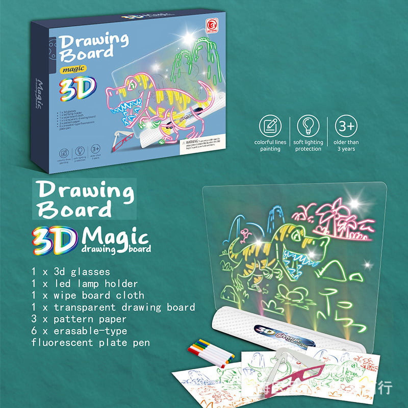 3D Drawing Board for Kids, Kids toys, Art Tools, Vacation Hifts for