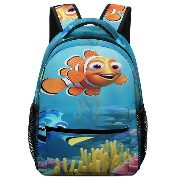 3D Dream Underwater World Fish Backpack Men Women Teenage Daypack College Canvas Bags Lightweight