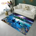 thumbnail image 1 of 3D Dream Underwater World Fish Seabed Carpet Rug for Home Living Room Bedroom Sofa Doormat r kid Area Rug Non-slip Floor Mat, 1 of 5