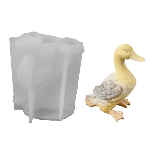 3D Ducks Shape Silicone Mold for Baking, Epoxy Resin Casting Soap Candle Making Home Decoration Gypsum
