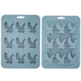 thumbnail image 1 of 3D Eagle Ice Cube Mold, Silicone Candy Molds 9 Cavity,6.2*8.5 in,Eagle Ice Cube Tray for Baking, Cupcake Topper, Pudding, Butter, Gelatin, Jelly, Bath Bomb, Candle, Plaster, Resin, Clay., 1 of 6