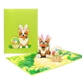 thumbnail image 1 of 3D Easter Corgi Dog Greeting Card Set Birthday Holiday Present Supplies for School Student Wedding Birthday Card, 1 of 12