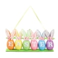thumbnail image 1 of 3D Easter Egg Wall Decorations With Plush Flowers And Bunny Ears, 5-Pack Hanging Easter Egg Decorations With Letters Forming Easter And Plush Flower Accents, Suitable For Front, 1 of 3