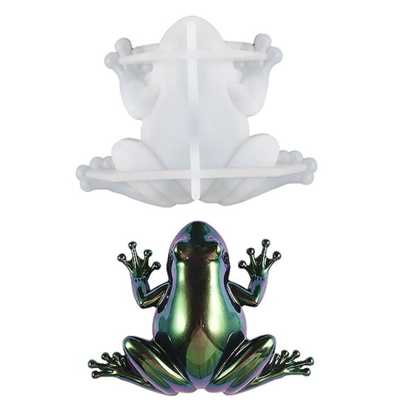 3D Easter Frogs Lizards Snail Epoxy Glues Silicone Mold Table Soft Ceramic Plaster Ornament Crafts Decoration