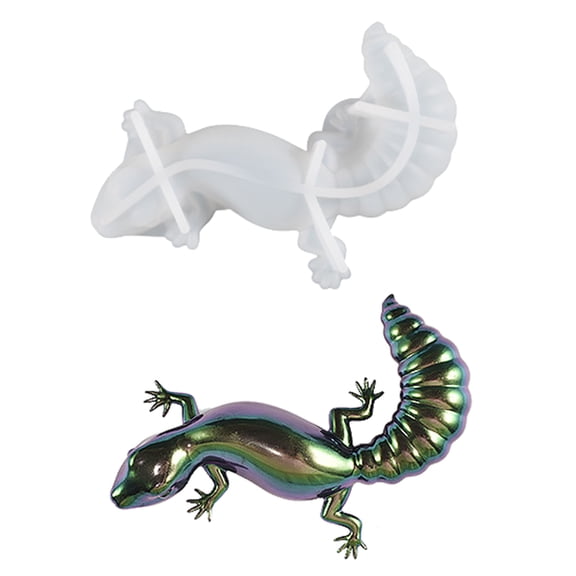 3D Easter Frogs Lizards Snail Epoxy Glues Silicone Mold Table Soft Ceramic Plaster Ornament Crafts Decoration