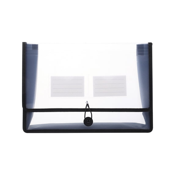 3D Elastic File Folder with Secure Closure, Expandable Document Organizer for Office School, Lightweight Portable Plastic File Bag for Papers Contracts Receipts