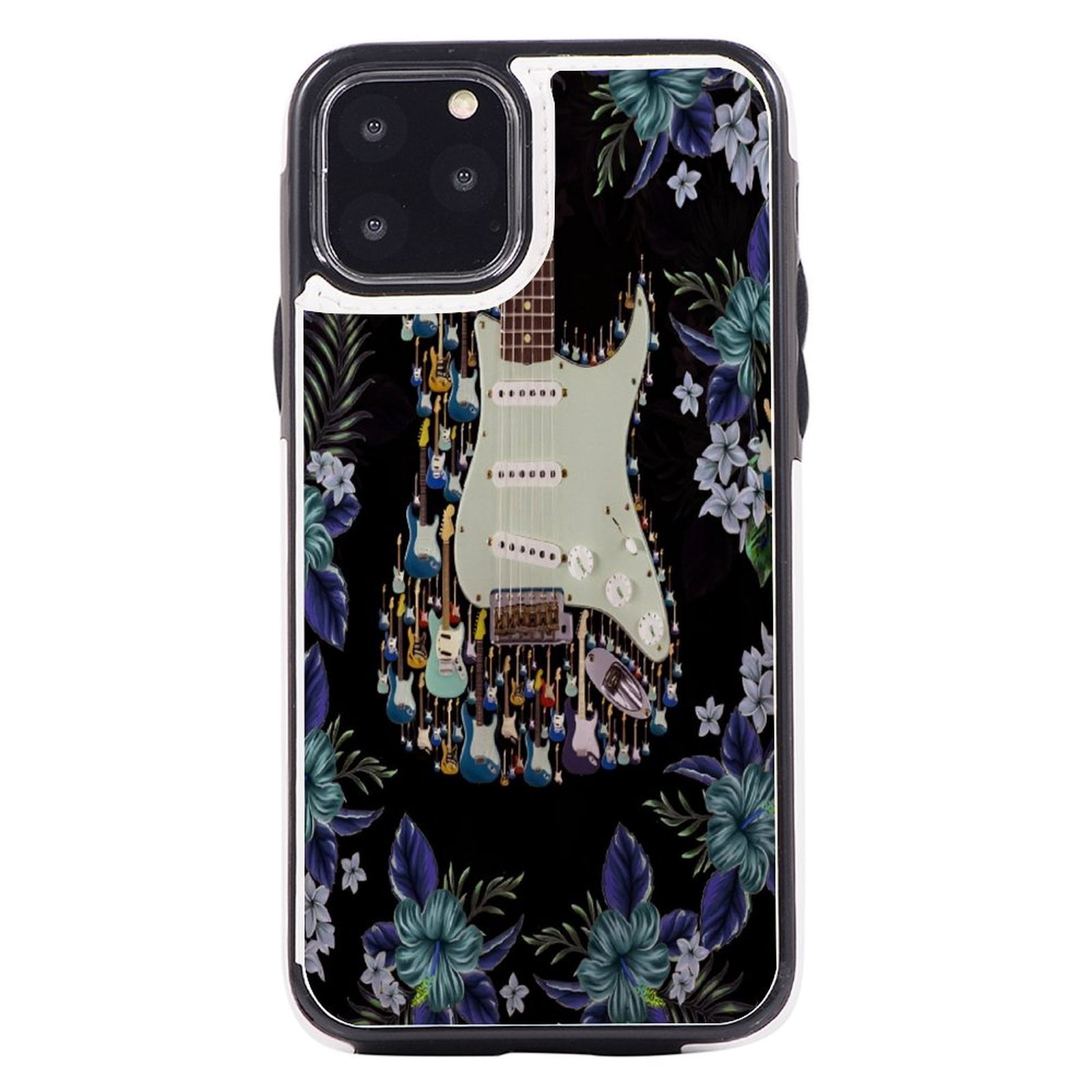 Electric Guitar Design Men's Wallet - Vegan Leatherette, Card & Coin Holder