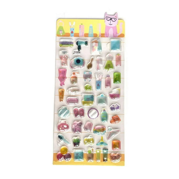 3D Embossed DIY Stickers, PVC Construction, One Size Fits All