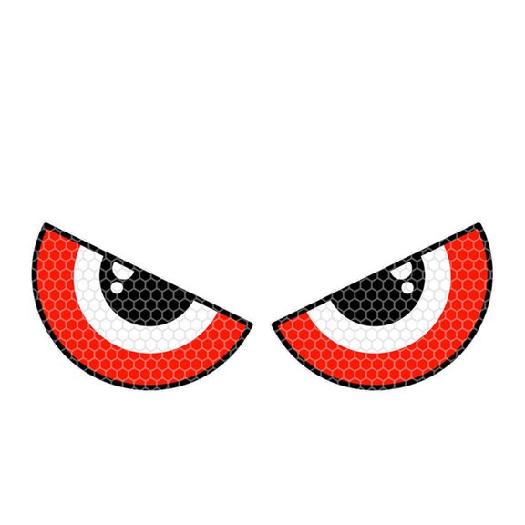 3D Embossed Demons Eye Car Decal Not Glowing Reflective Sticker Decorative for Motorcycles Covers Scratch defense