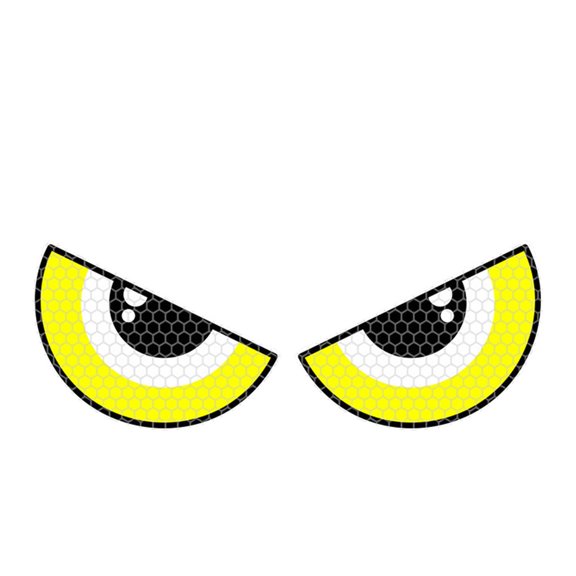 3D Embossed Demons Eye Car Decal Not Glowing Reflective Sticker Decorative for Motorcycles Covers Scratch defense