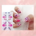 thumbnail image 1 of 3D Embossed False Nail Stickers Full Cover Tips with European Gilding Design for Easy Application, 1 of 6