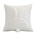 thumbnail image 1 of 3D Embroidered Bunny Pillow Covers Set of 2, 18x18 Inch Easter Throw Pillow Cases, Velvet Decorative Pillow Covers with Rabbit Design for Spring Sofa, Bed, Farmhouse, and Guest Room Decor, 1 of 6