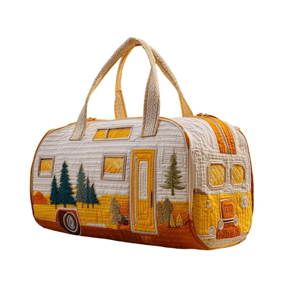 3D Embroidered Wildlife Canvas Travel Duffel handbags – Large Capacity Quilted Shoulder Bag for Unisex Outdoor, Gym, and Weekend Use