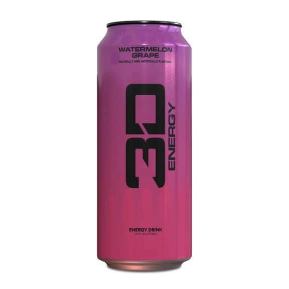 3D ENERGY GRAPE SINGLE, 16OZ