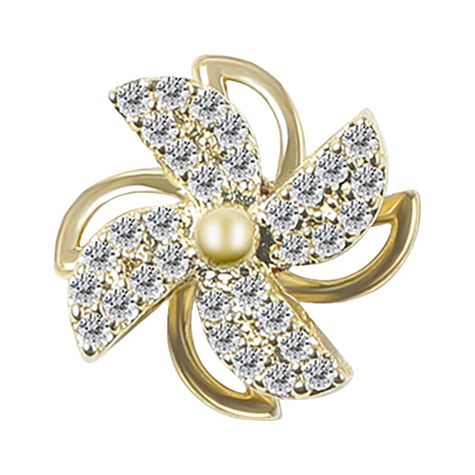 3D Exquisite Zircon Rotating Windmill Nail Decoration 3D Zircon Nail Art DIY Jewel Charms